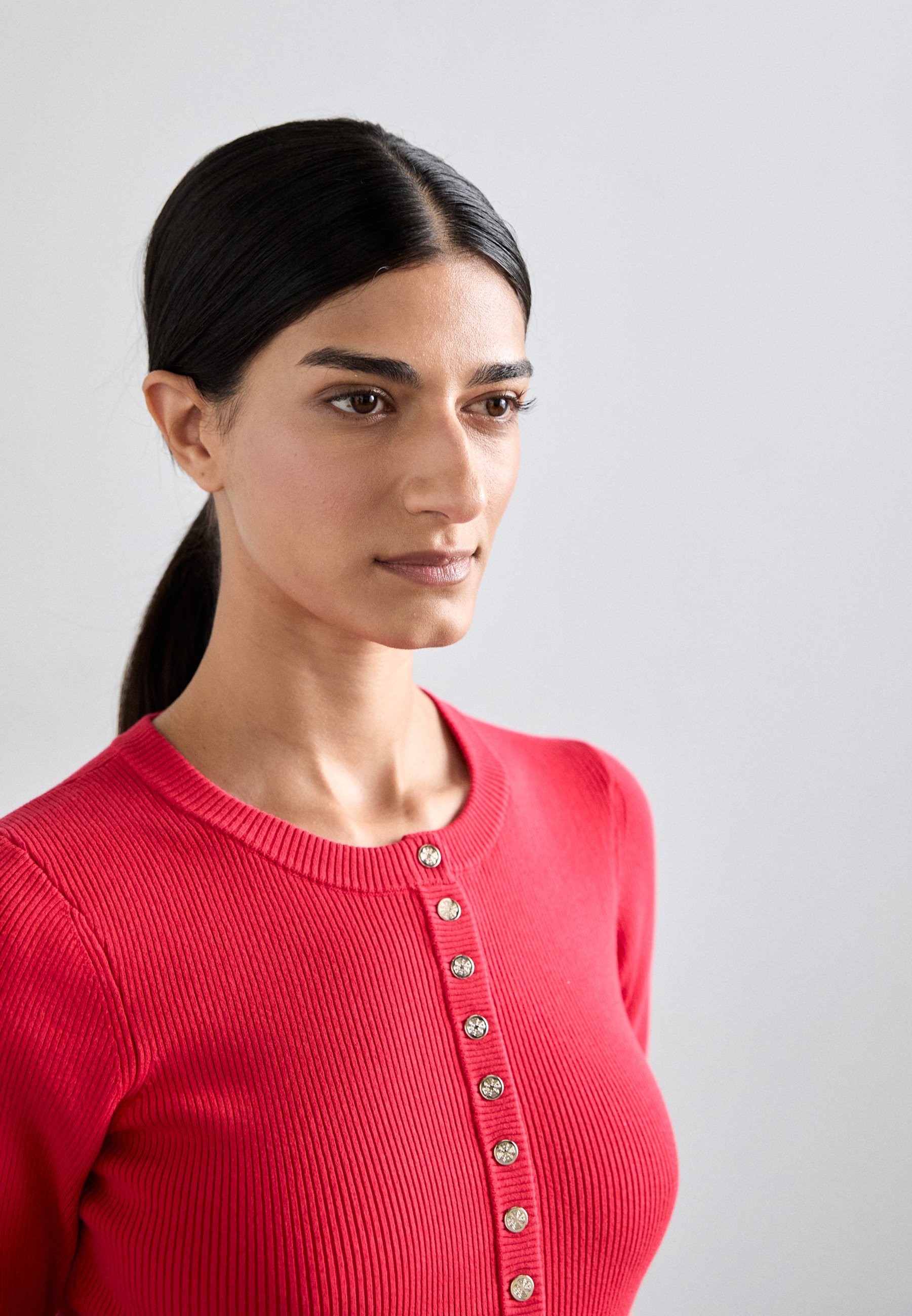 Maje TALYA - T-shirt z nadrukiem - czerwony