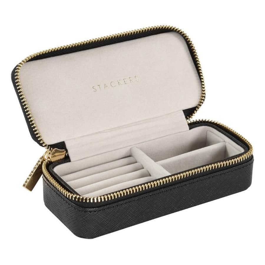 Stackers modieuze accessoire reisdoos, middelgroot, zwart – 1 stuk