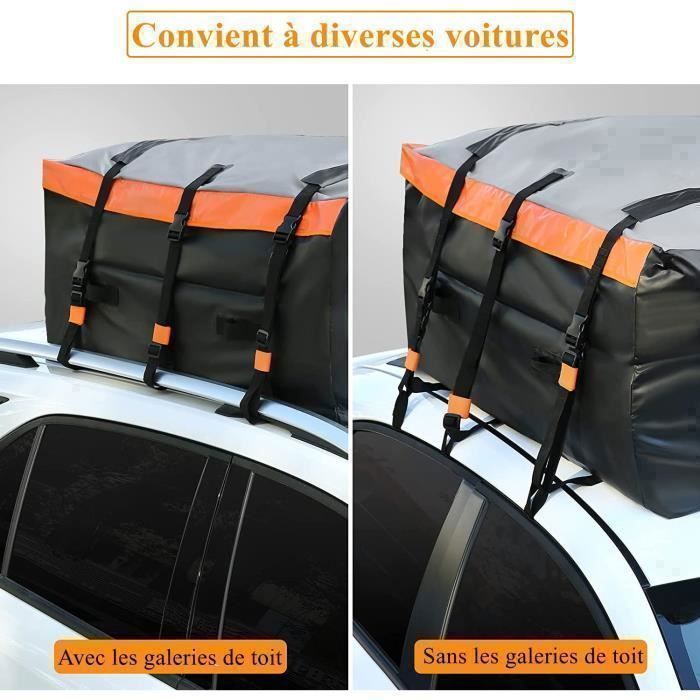 Bolsa de techo para coche - Sailnovo - 119x88x52 cm - Plegable, impermeable, resistente a desgarros, caja de techo duradera - Para todos los coches