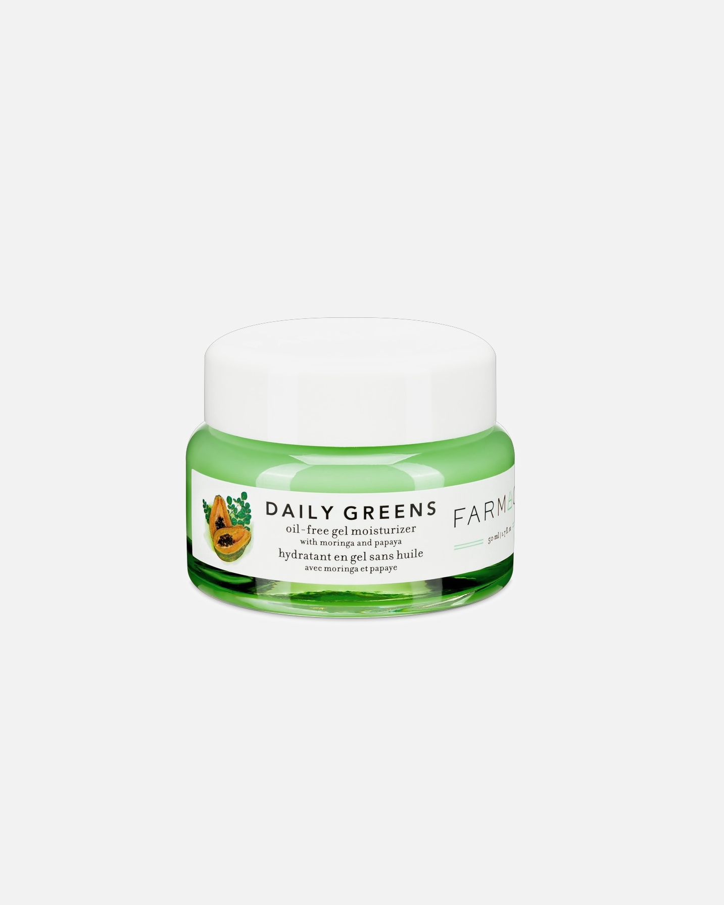 FARMACY Ansigtsgel Daily Greens Oliefri Gel Fugtighedscreme med Moringa og Papaya - 50 ml