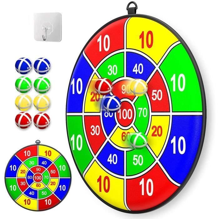 Dartbord met zelfklevende ballen, binnen- en buitensportspeelgoed, cadeau voor jongens en meisjes, met haak