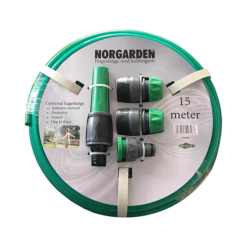 Norgarden Haveslangesæt 15 mm/koblinger, Norgarden
