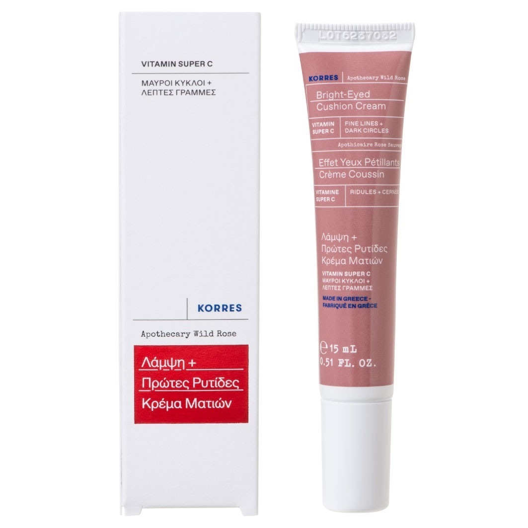 KORRES krema za oči Apothecary Wild Rose Bright-EyedCushionCream - 15 ml