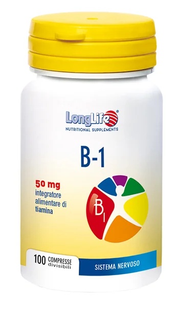 LONG LIFE Complément alimentaire LongLife B1 pour l'énergie et la vitalité 100 comprimés