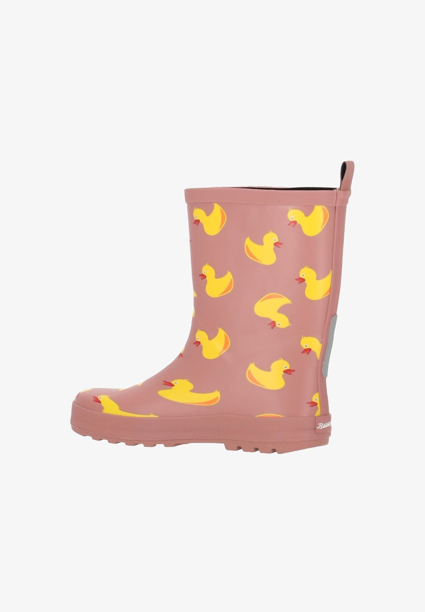 Blount & Pool ENTE - Gummistiefel - staubrosagelbe Ente