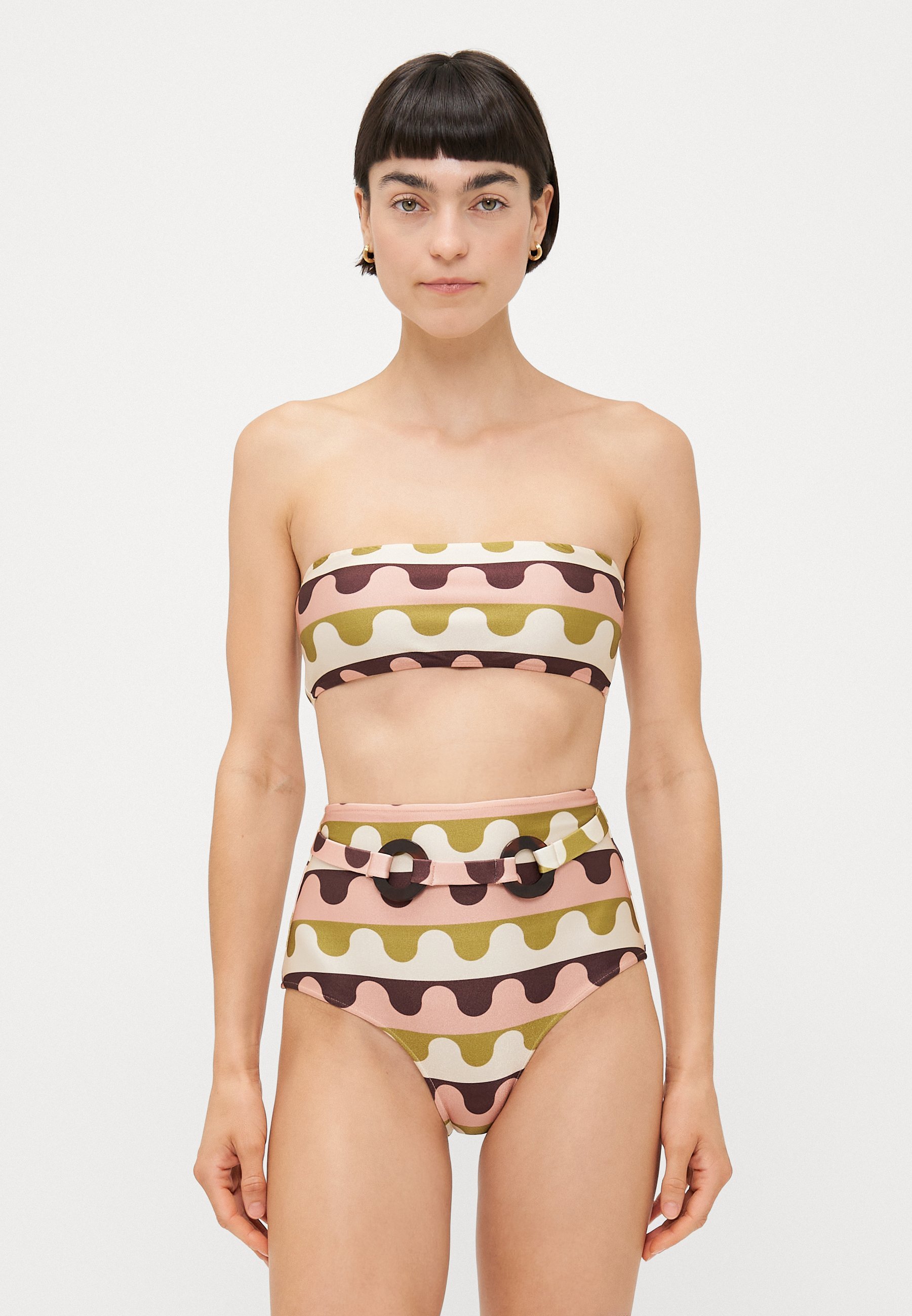 ADRIANA DEGREAS GIARDINO HIGH WAISTED - Bikiny - multi-coloured