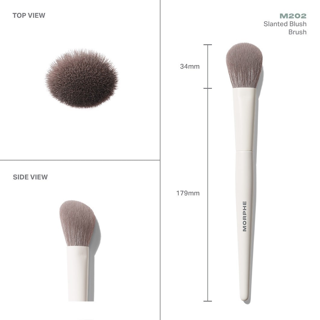 Pędzel do różu Morphe M202, skośny pędzel do różu – 1 sztuka