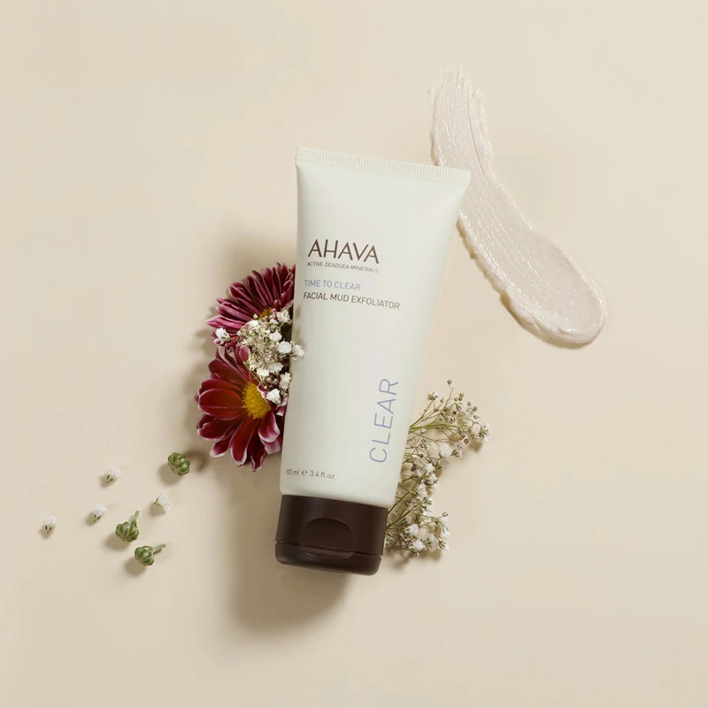 AHAVA пилинг за лице са муљем Time To Clear