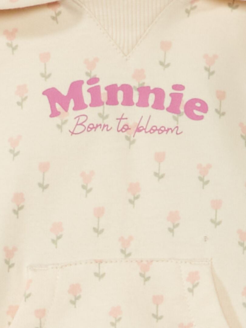 Moletom com capuz da Minnie Mouse - BRANCO
