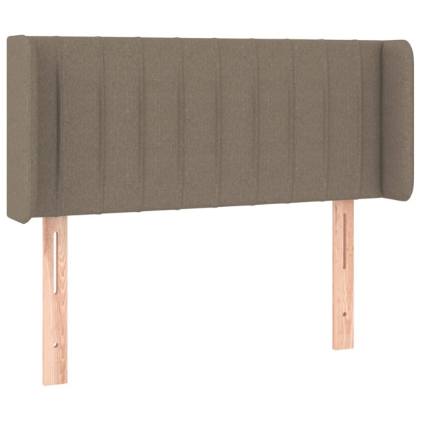 Wezgłowie Taupe 83 x 16 x 78/88 cm Tkanina vidaXL
