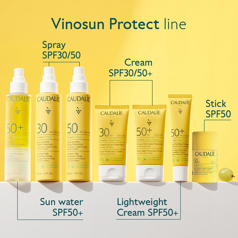 Caudalie Vinosun, protetor solar para o rosto e áreas sensíveis.