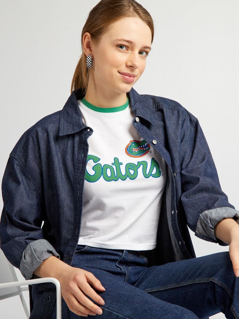 Gators crop-top - wit