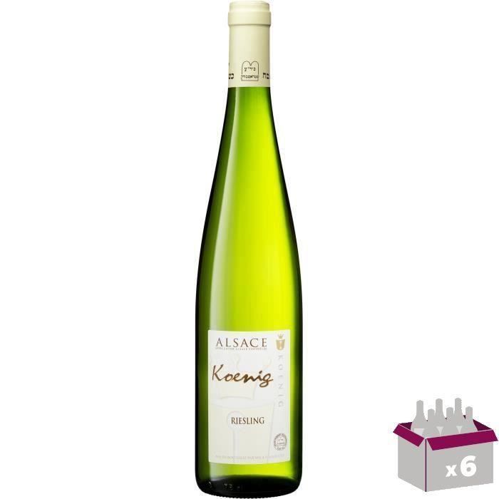 Koenig 2020 Riesling - Vino blanco kosher de Alsacia x6