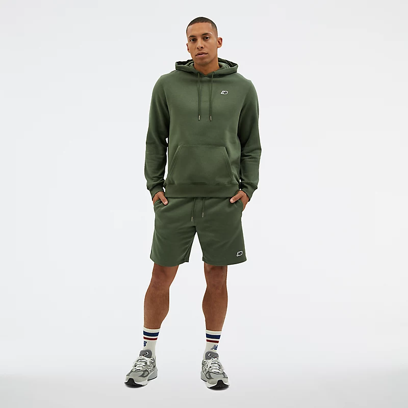 Bluzy z kapturem NB z małym logo dla mężczyzn – GŁĘBOKA OLIWKOWA ZIELEŃ