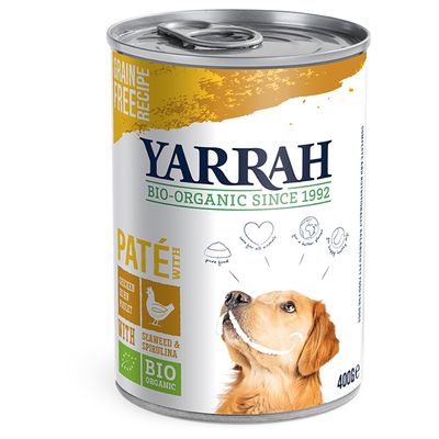 Yarrah Organic Mokra karma dla psów - 9 + 3 gratis!*