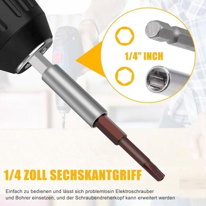 Pcs Magnetic Bit Holder, 1/4