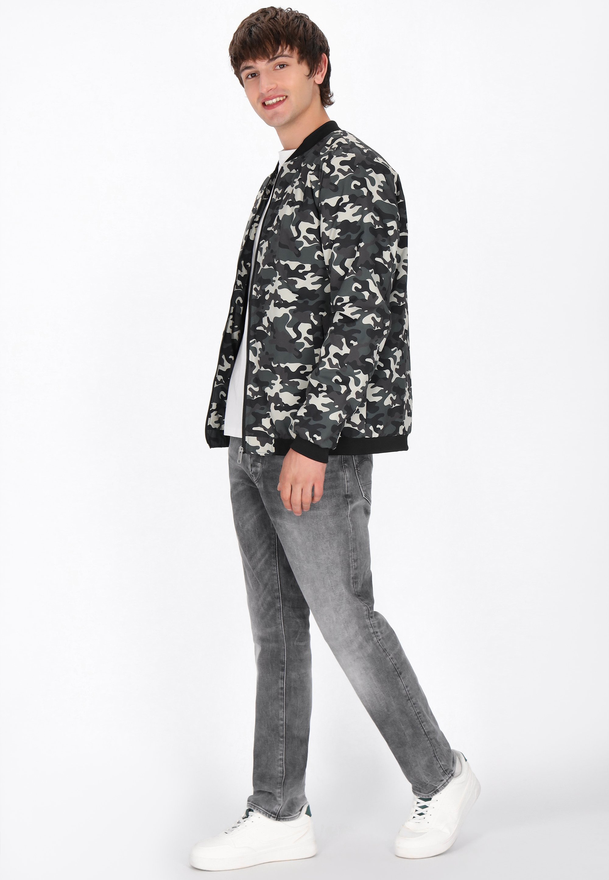 Blouson aviateur Mo - vert multicolore