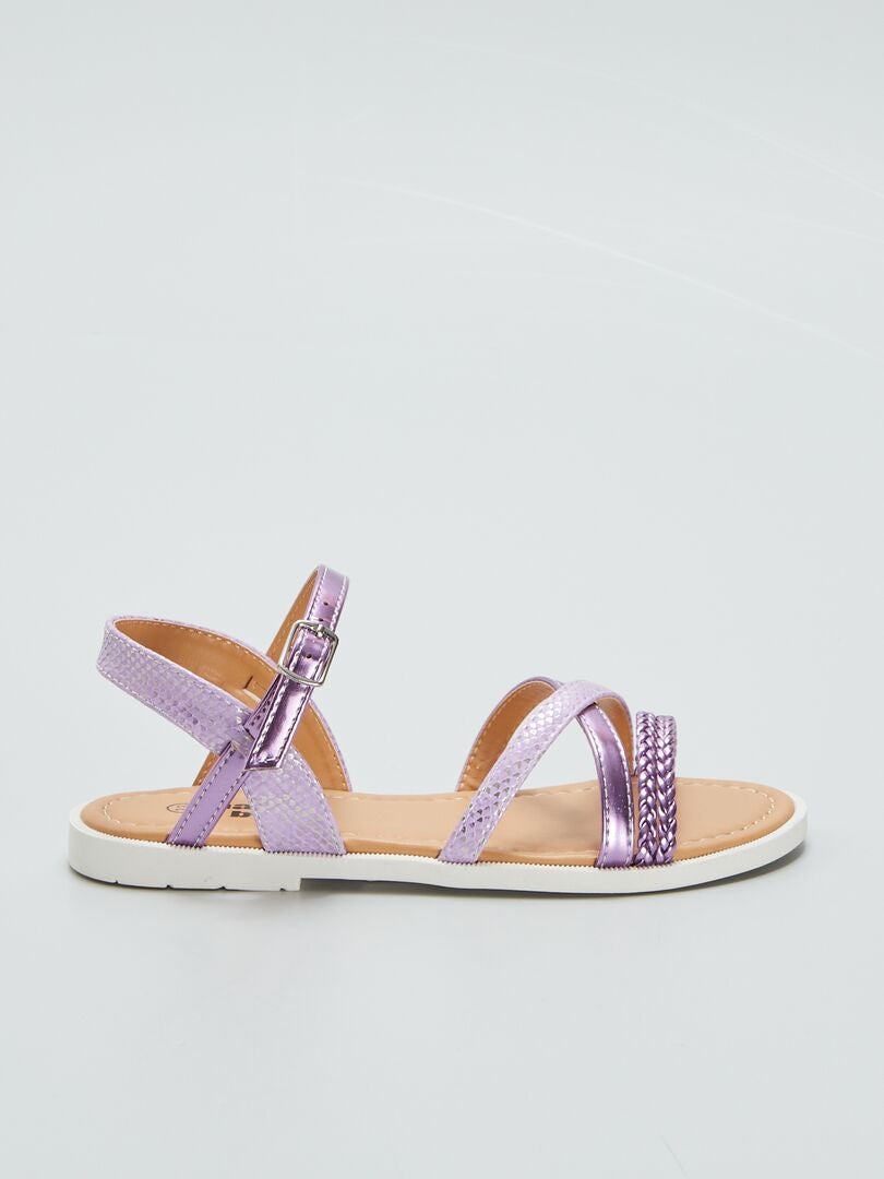 Sandalen met bandjes - - ROZE