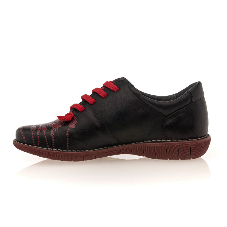 Zapatos de mujer negros con cordones / Zapatos Derby