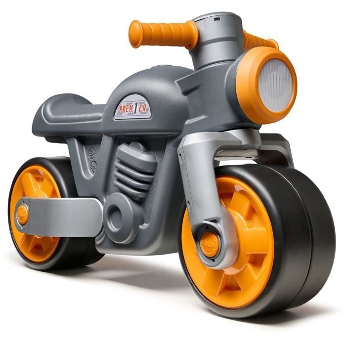 FALK Premier Motorloopfiets - Met stille wielen - Grijs - 75% gerecycled plastic - 100% gemaakt in Frankrijk - Vanaf 12 maanden
