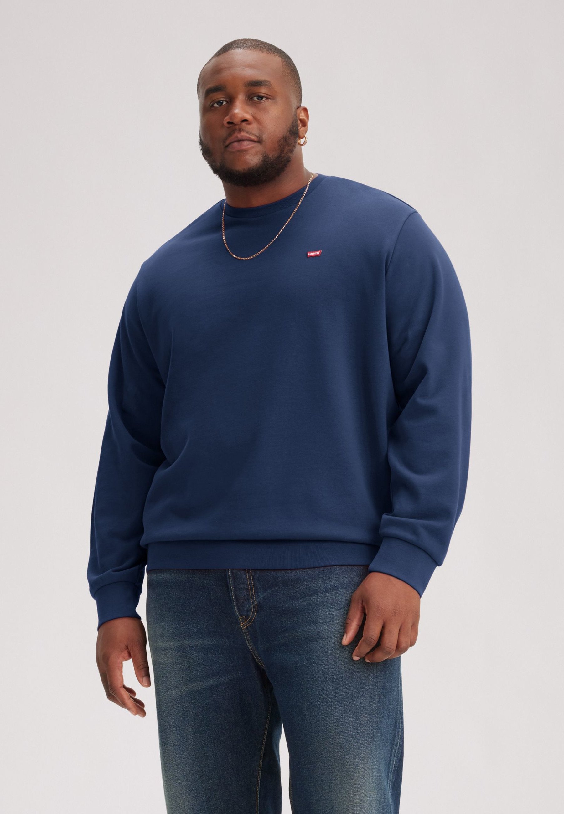 Levi's® Plus ORIGINAL CREW - Sweatshirt - marineblauwe blazer