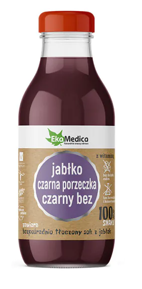 EkaMedica Jabłko-Czarna Porzeczka-Czarny Bez Sok