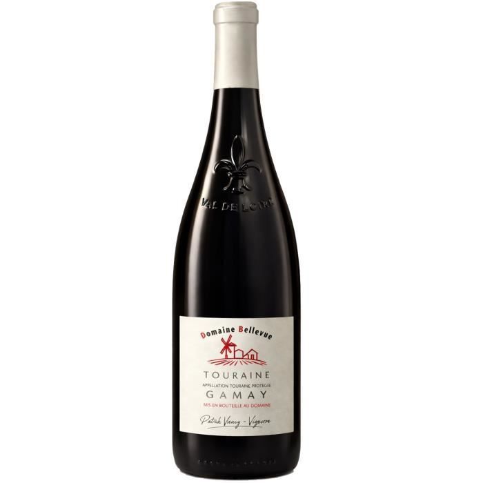 Domaine Bellevue 2024 Touraine Gamay - Vino tinto del Valle del Loira - 12,5% vol. - 75 cl