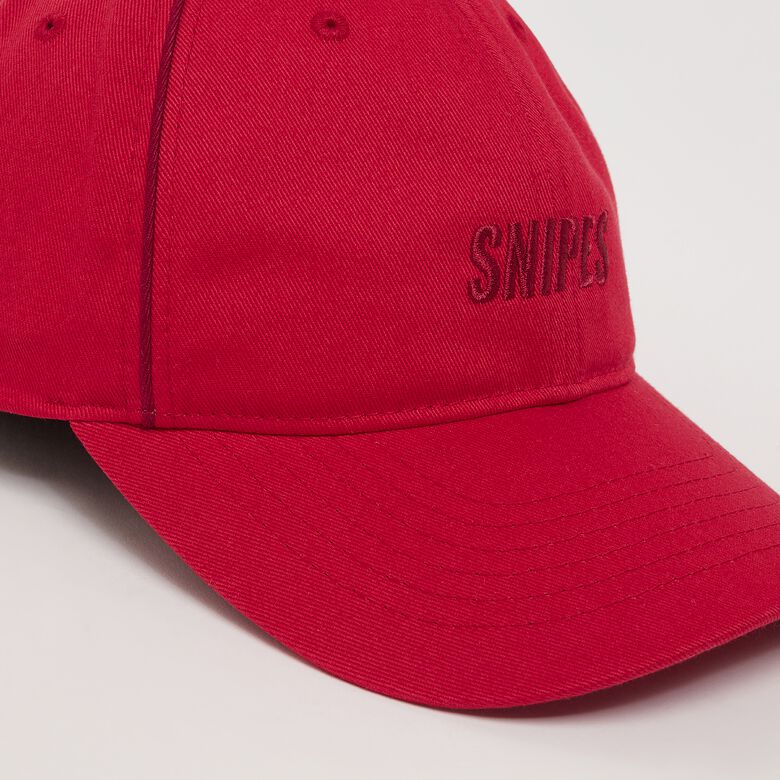 Baseballkappe mit schrägem Logo und Kontrastpaspelierung