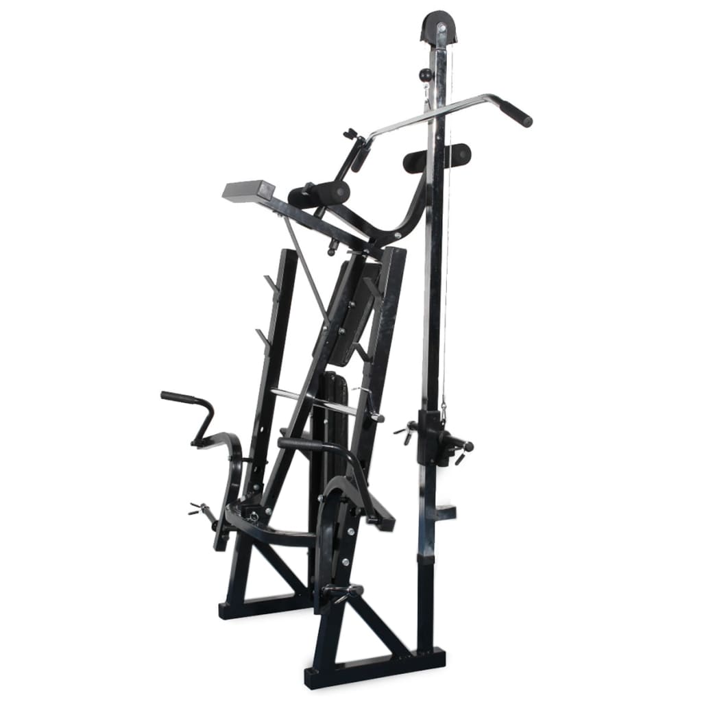 Vidaxl Hantelbank mit Hantelablage, Gewichten und Kurzhanteln 30,5 kg