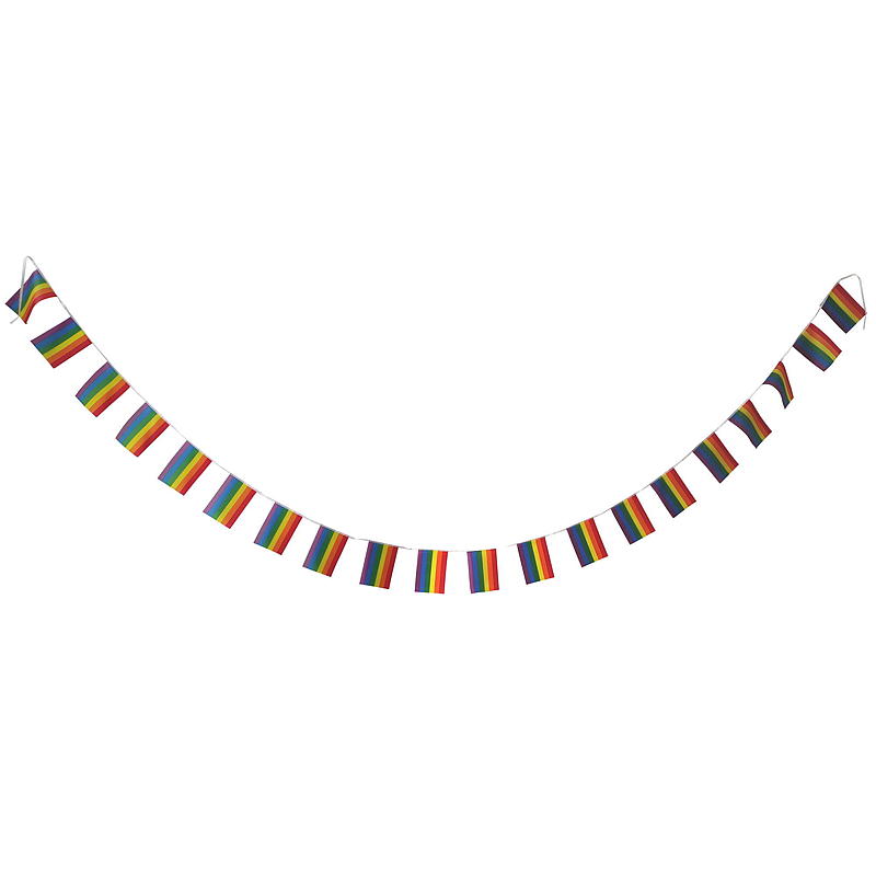 Giform Pride guirlande 20 vlag 25x21 cm, regnbue