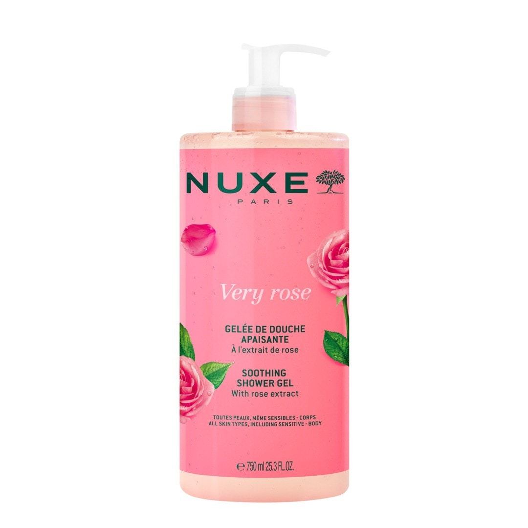 NUXE Very Rose nomierinošā dušas želeja - 750 ml