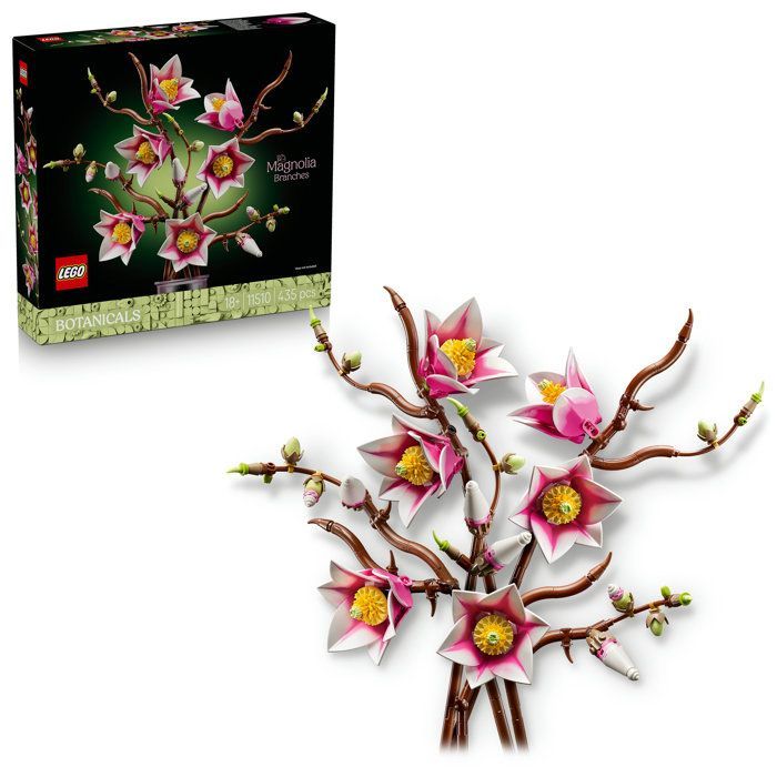 LEGO Botanicals 11510 Branches de Magnolia - Set pour Adulte - Fleurs Artificielles - Déco
