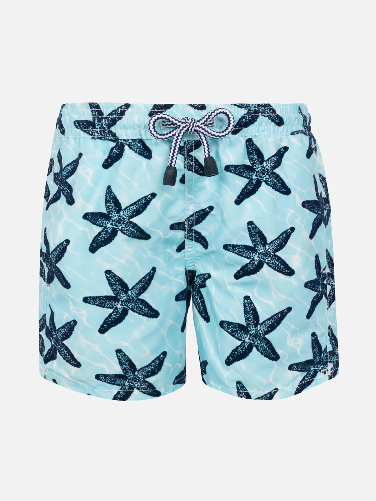 Zwempak voor jongens met fluweelachtige zeesterprint