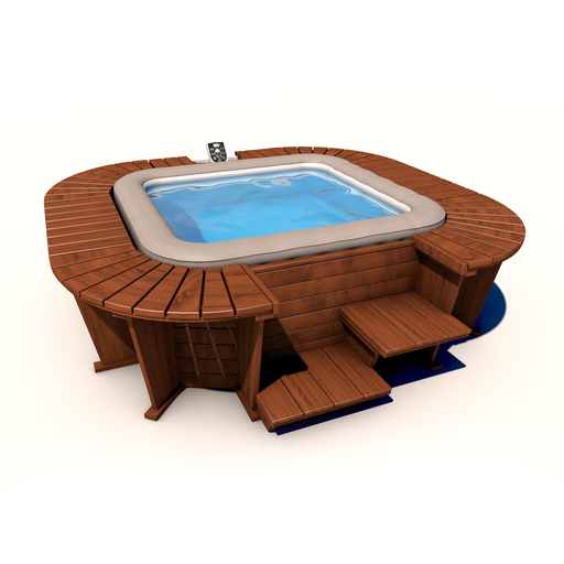 Spa-utomhus De Madera Bestway K2o Queen Beach 5-7 personer 271x296x80 cm