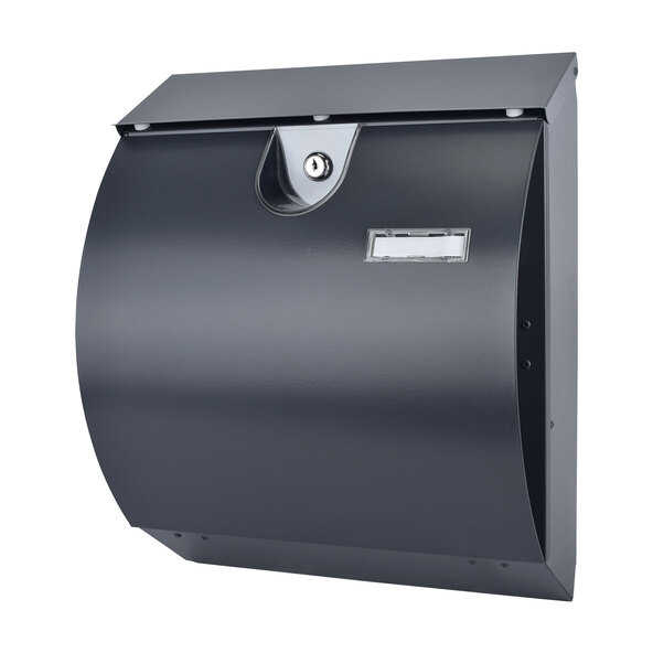 Ruostumattomasta teräksestä valmistettu postilaatikko, malli M