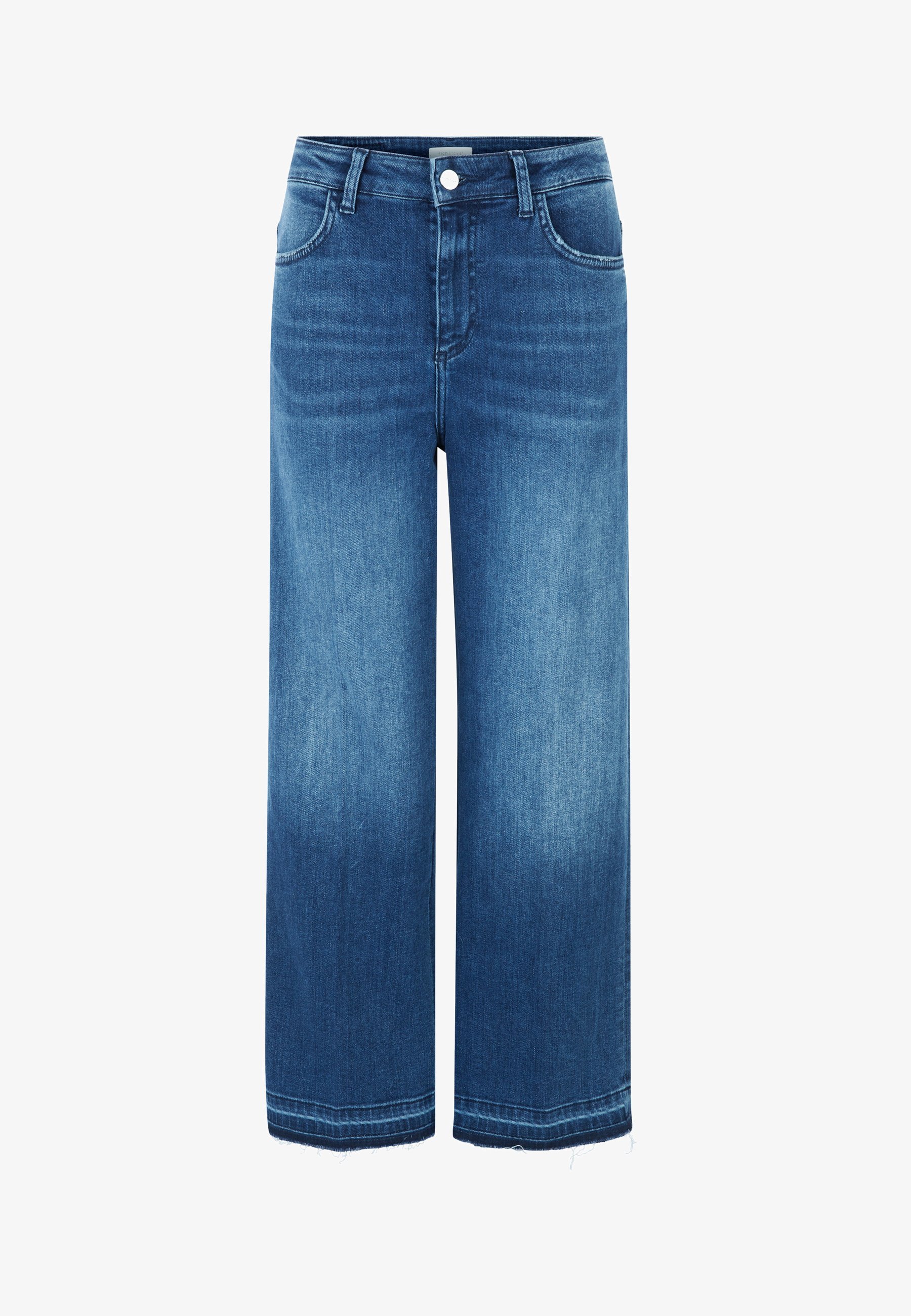 RICH & Royal WITH FRAYED HEMM - Džíny Straight Fit - denim blue