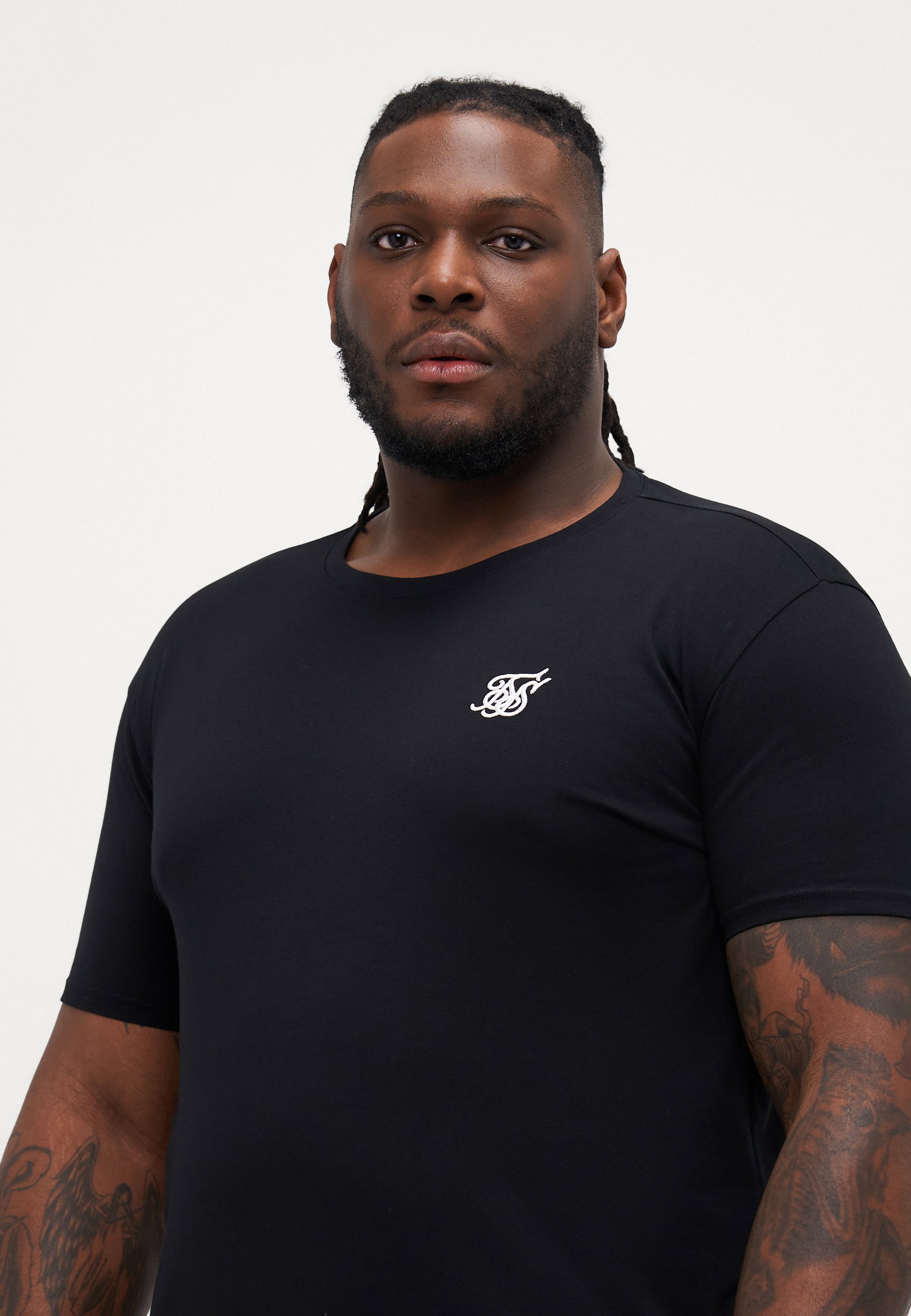 SIKSILK XTENDED GYM TEE - Basic T-shirt - zwart