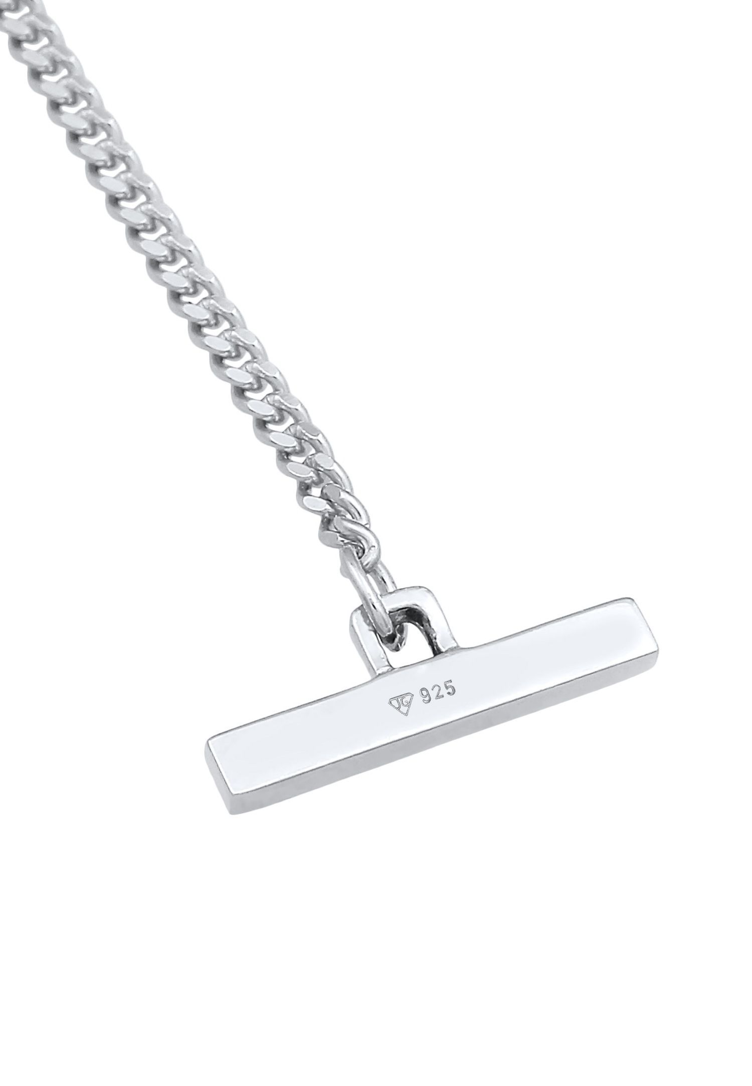 Elli PREMIUM Elli PREMIUM Bracelet Femmes Cœur pendentif T-Bone Moderne en argent sterling 925 rhodié