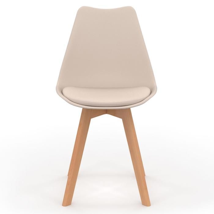 IDMARKET Set of 6 SARA Scandinavian dining chairs: 2 in dark grey, 2 in terracotta, and 2 in beige