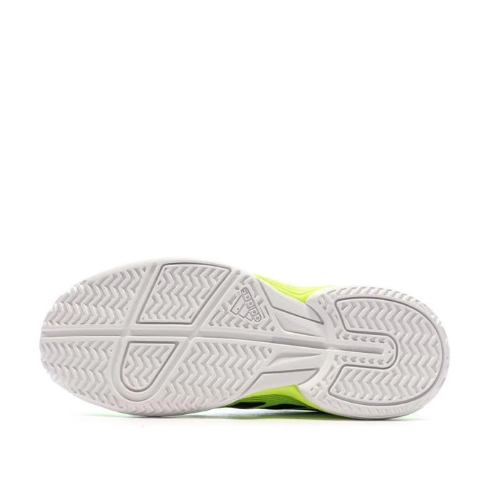 Zapatillas de pádel Adidas Ubersonic de color amarillo fluorescente