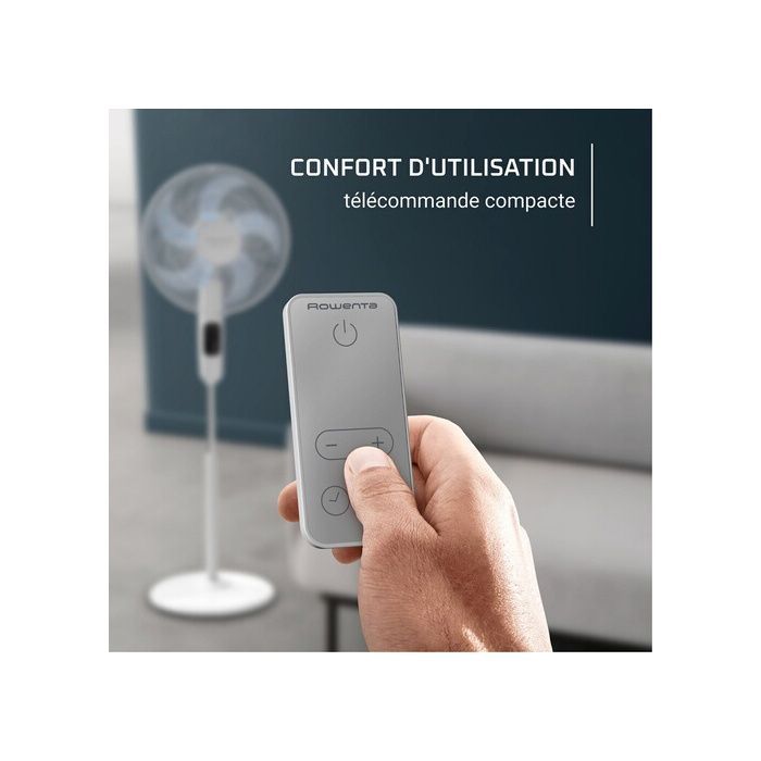 Ventilador de pedestal ROWENTA VU5450 - Blanco - 32W - Oscilación - 5 velocidades