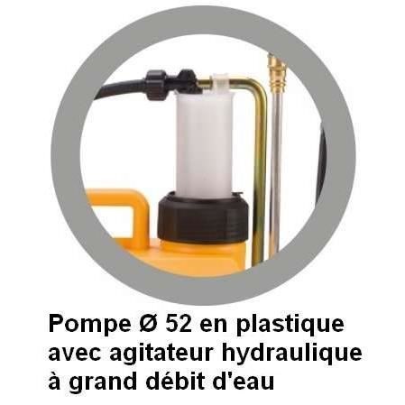 Pulvérisateur à dos professionnel 15 L pompe plastique Volpi