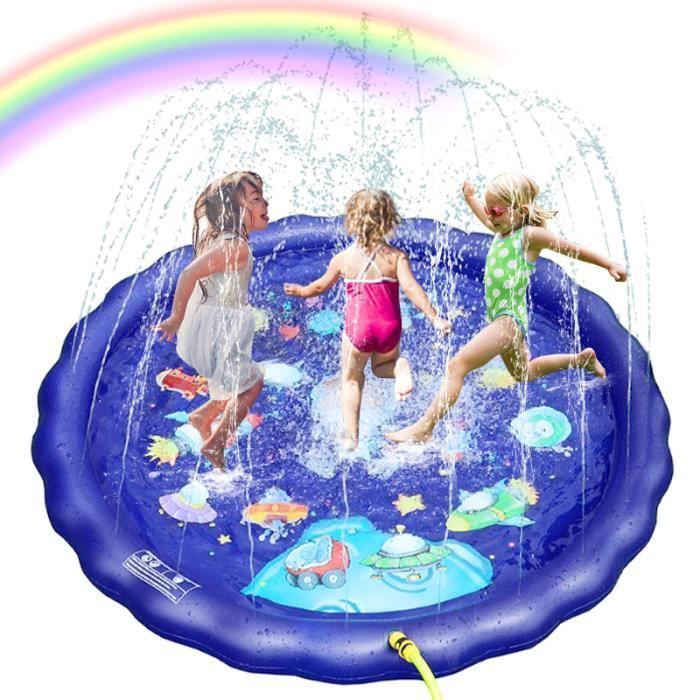 PIMPIMSKY - Piscina hinchable infantil - Alfombra con chorro de agua - Alfombra de juegos - Alfombra de PVC con rociador de agua