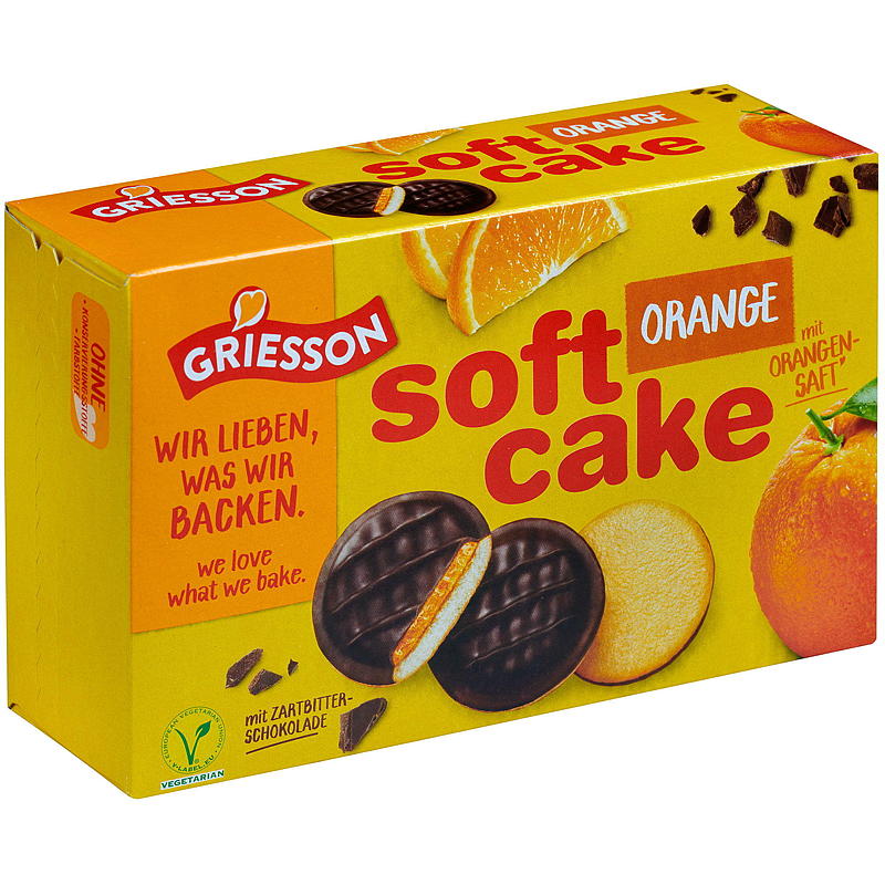 Pastel suave 300 g Naranja