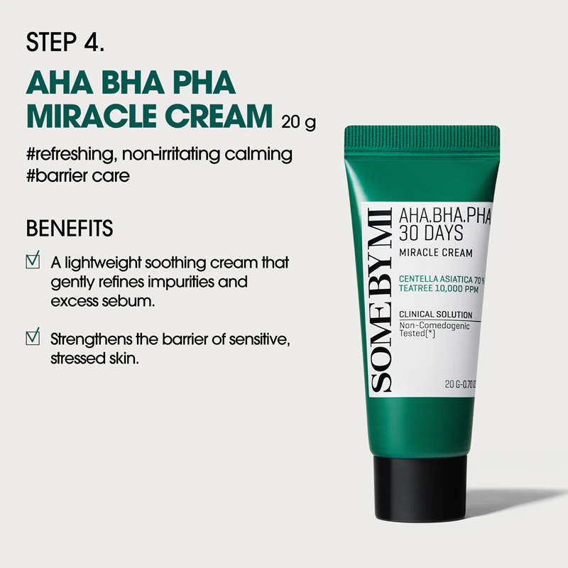 Kit de presente Some By Mi AHA∙BHA∙PHA 30 Days Miracle AC SOS para acne