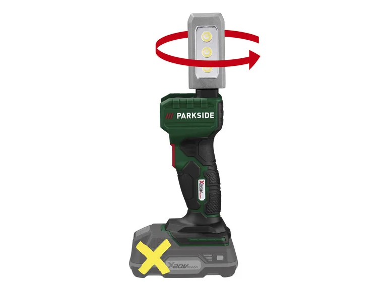 PARKSIDE® LED akkus zseblámpa PLHLA 20-Li A1 / PLHLA 20-Li C1, 20 V