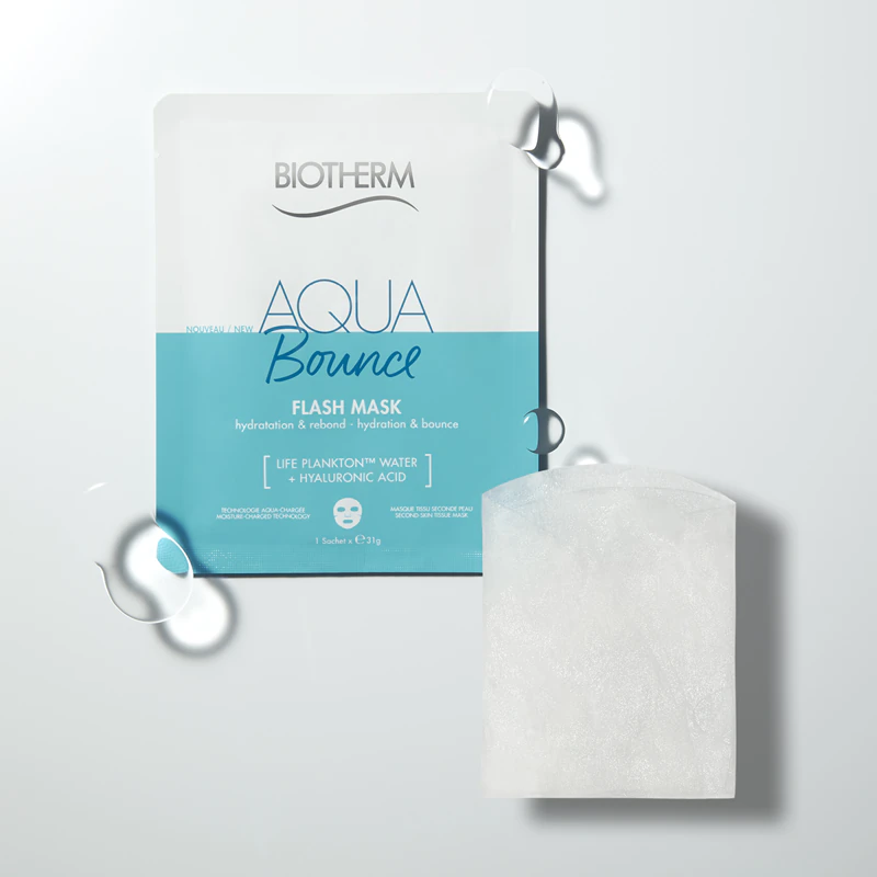 Plátnová maska Biotherm Aqua Bounce Flash Mask