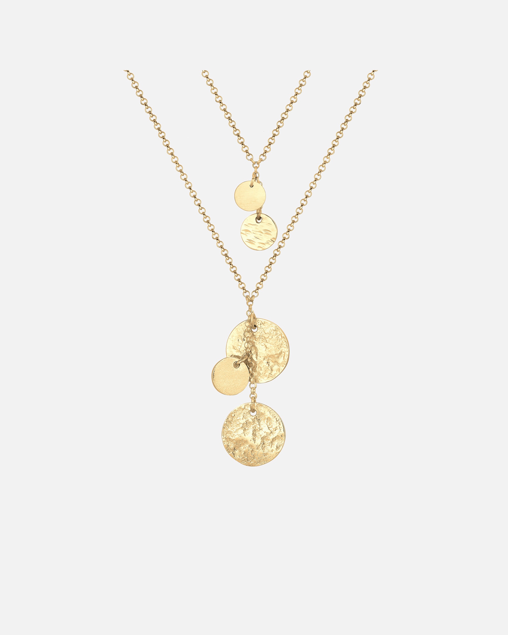 Elli PREMIUM Chaîne de Couche Pendentifs Plaquettaires Collier Femme (925/1000) Argent