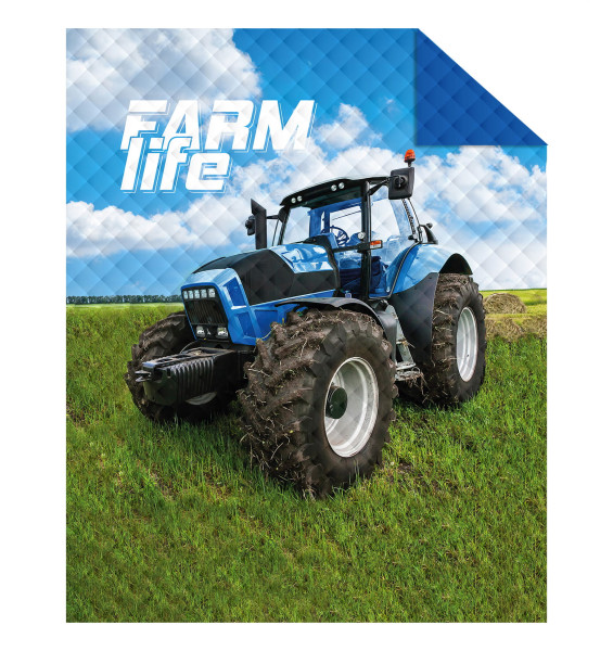 Narzuta Holland Collection Niebieski Traktor 170X210