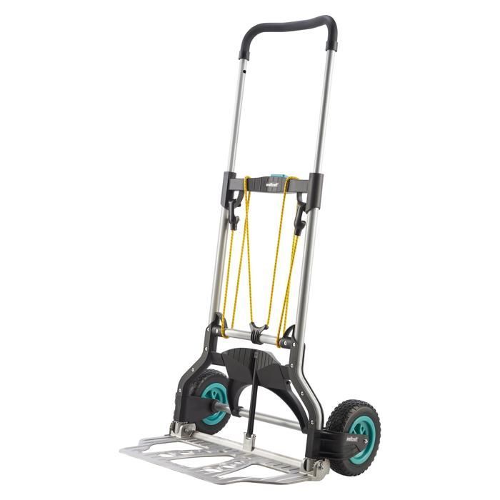 Carrello pieghevole compatto per giardino e esterni - wolfcraft - Portata massima 100 kg - TS 850 Offroad - 5503000